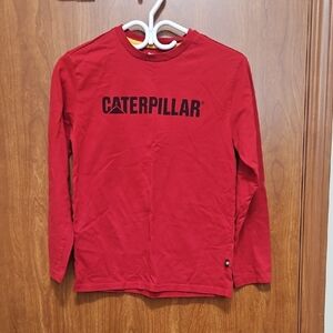 Caterpillar Kids Bold Red Long Sleeve Tee